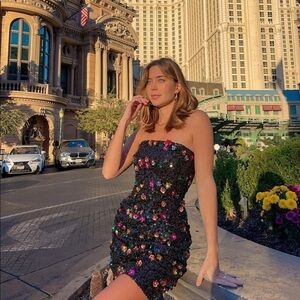 Ramy Brook Anastasia 3D Floral Dress